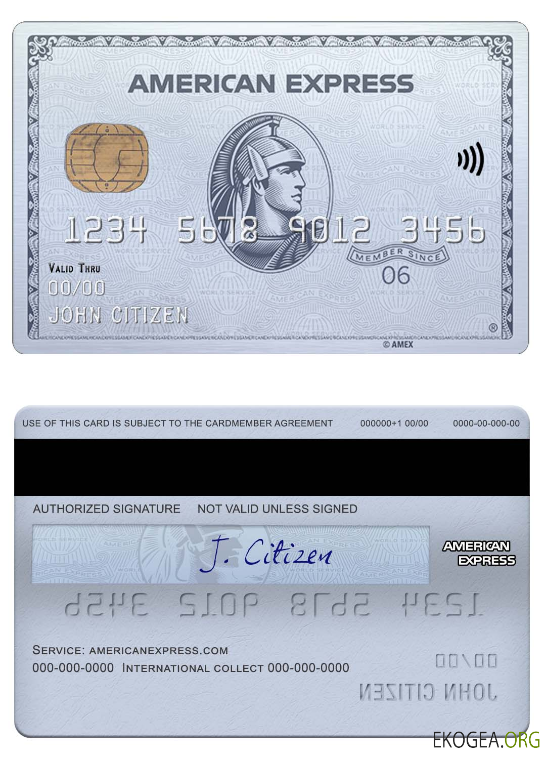 Carte amex platine de la Chase Bank des États Unis